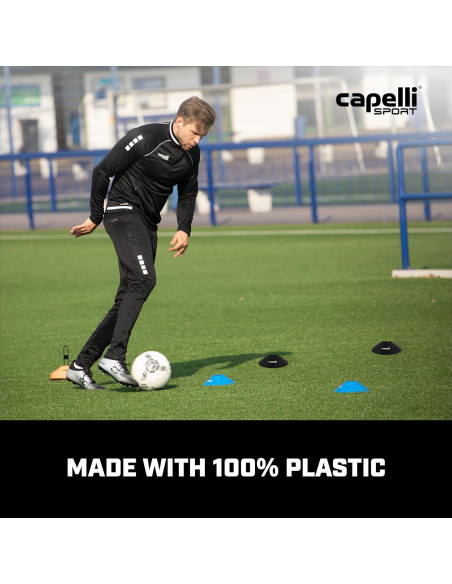 Set de 10 Conos de Entrenamiento Capelli Sport - Agilidad y Práctica