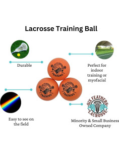 Pelotas de Entrenamiento Lacrosse Six Feathers - Paquete de 3 2