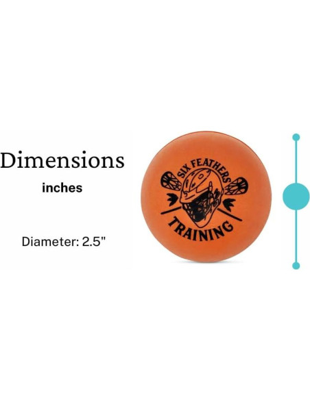 Pelotas de Entrenamiento Lacrosse Six Feathers - Paquete de 3