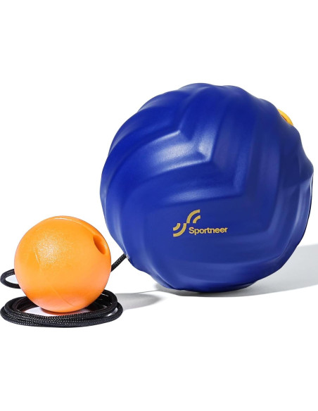 Bola de Masaje Sportneer Azul con Cuerda Desmontable 6.1cm