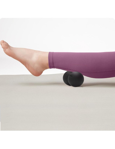 Pelota de Masaje Doble ANVICTOX para Alivio Muscular - Negro