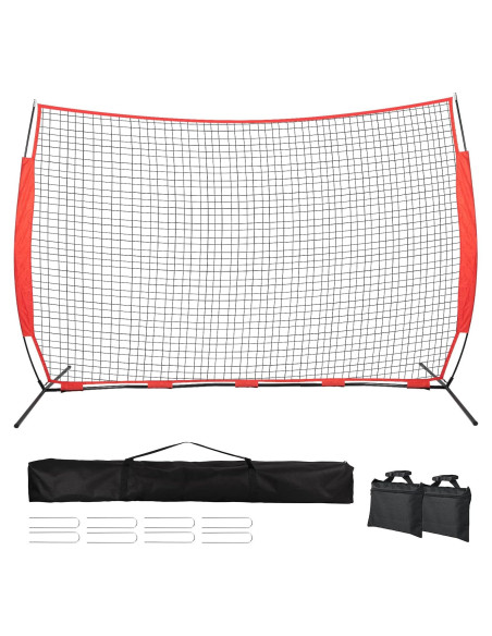 Red de Parada Deportiva Wiseek 4.88x3.05m para Béisbol y Lacrosse