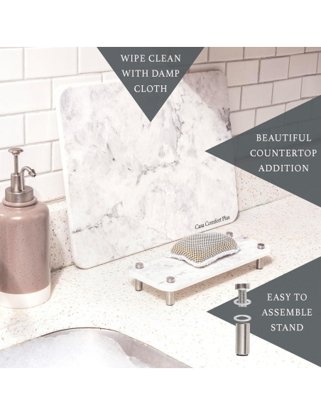 Alfombrilla de Secado de Piedra Casa Comfort Plus 2 Piezas