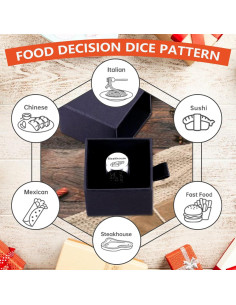 Dados de Decisión de Comida NDLBS Acero Inoxidable 19 mm 2