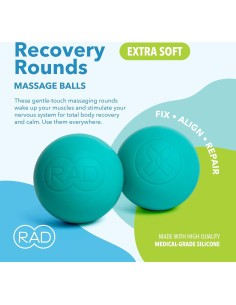 Pelotas de Masaje RAD Recovery Rounds - 2 Unidades Suaves 2