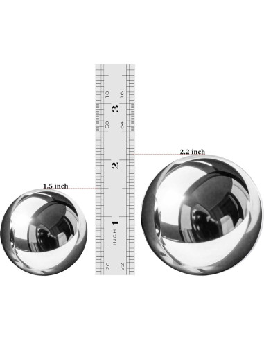 Bolas Baoding de Acero Inoxidable 3.81 cm con Campana - Roadtofree
