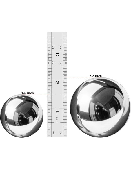 Bolas Baoding de Acero Inoxidable 3.81 cm con Campana - Roadtofree