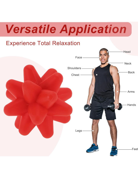 Bola de Masaje de Silicona VOCOSTE para Liberación Miofascial