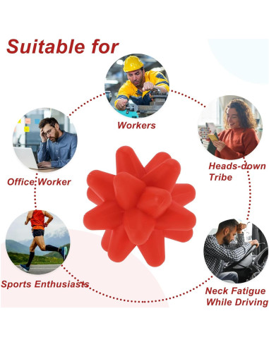 Bola de Masaje de Silicona VOCOSTE para Liberación Miofascial