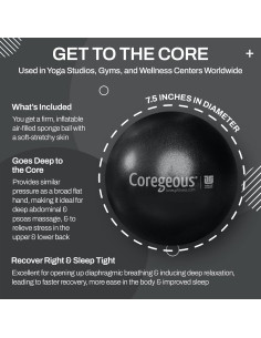 Pelota de Terapia Coregeous Tune Up Fitness 19 cm Alivio Estrés 2