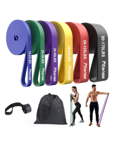 Juego de Bandas de Resistencia Fitense 6 Niveles para Pull Up
