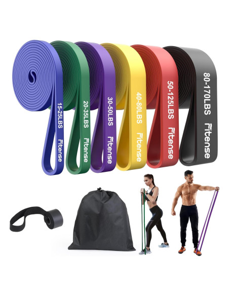 Juego de Bandas de Resistencia Fitense 6 Niveles para Pull Up