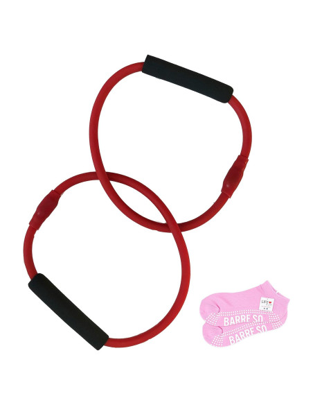 Barra Roja Doble Tubo Vida por Lexie + Calcetines Antideslizantes