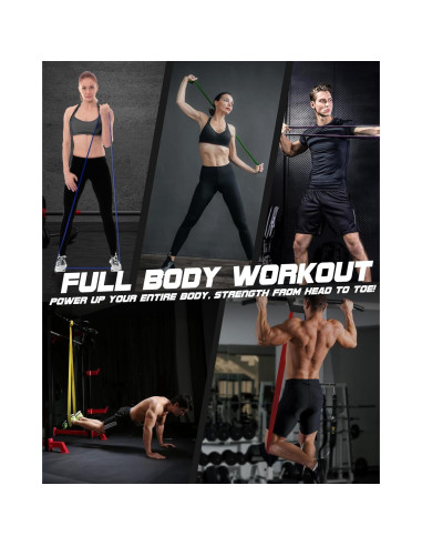 Juego de Bandas de Resistencia Fitense 6 Niveles para Pull Up