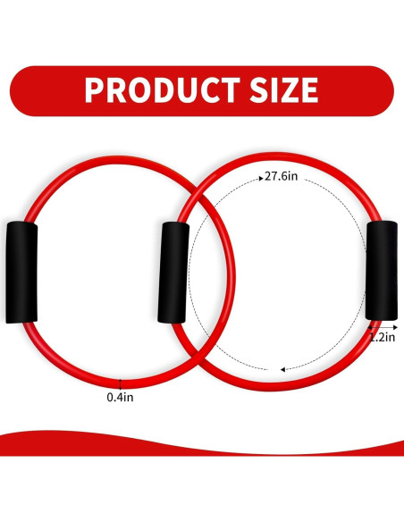 Barra Doble Tubo de Resistencia Sel Natural 64.77 cm Rojo