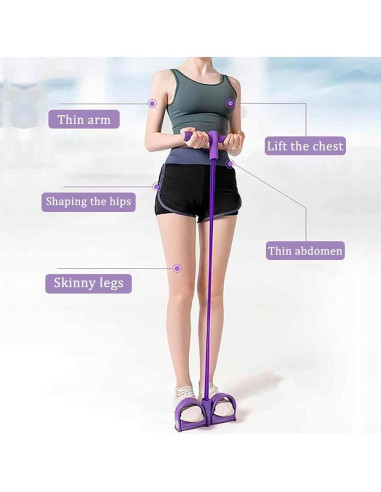 Banda de Resistencia Kammoy con Pedal y Cuerda de Tensión