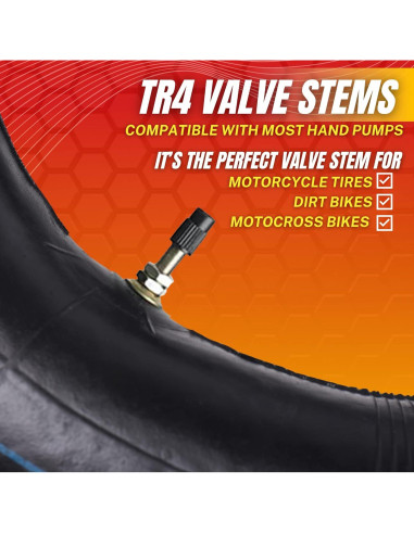 Tubo Interno de Motocicleta AR-PRO 100/90-19 Caucho Natural