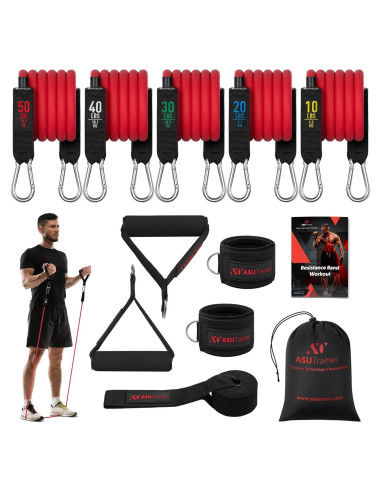 Conjunto de Bandas de Resistencia ASU Trainer 10-50 lb