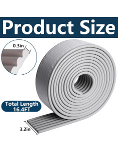 Cinta de Aislamiento para Tuberías de Agua 5m x 8cm NBR Gris 2