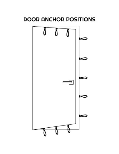 Ancla de Puerta Alta Resistencia Boss Fitness - 7.62 cm
