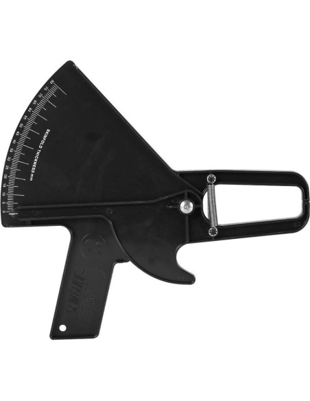 Calibrador de Grasa Corporal ZJchao 0-80mm ABS Negro