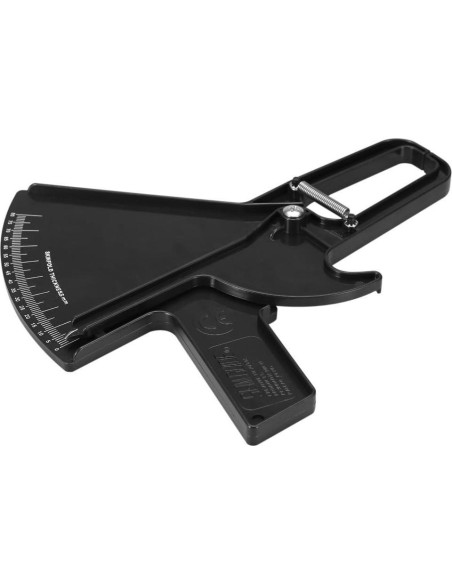 Calibrador de Grasa Corporal ZJchao 0-80mm ABS Negro
