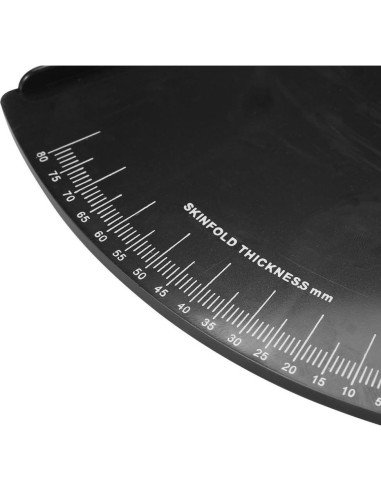 Calibrador de Grasa Corporal ZJchao 0-80mm ABS Negro