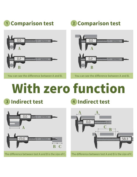 Calibrador Digital de Acero Inoxidable Sanming HKZ150 0-152.4 mm