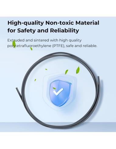 Tubo PTFE Ultra Suave Creality 2M 2mm ID para Filamento 1.75mm