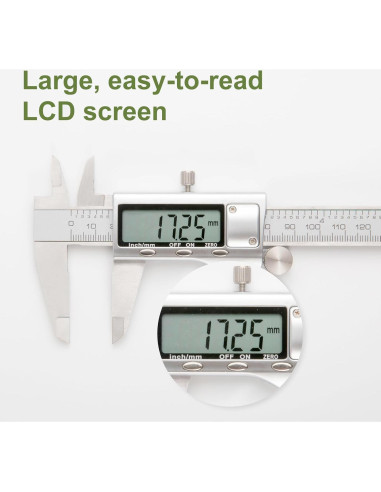 Calibrador Digital de Acero Inoxidable Sanming HKZ150 0-152.4 mm