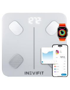Báscula de Grasa Corporal Inteligente INEVIFIT Bluetooth 181 kg