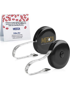 Cinta Métrica Doble Cara MEDca - Paquete de 4, 150 cm 2