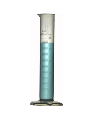 Cilindro Graduado de Plástico TN LAB 25ml 10-Pack