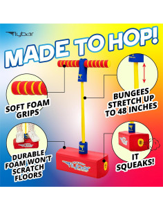 Pogo Jumper de Espuma Flybar para Niños - Rojo, 113kg 2