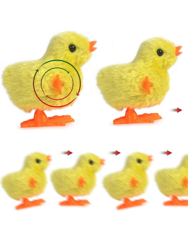 16 Pollos Saltarines de Resorte NEW TEKO para Fiestas y Pascua