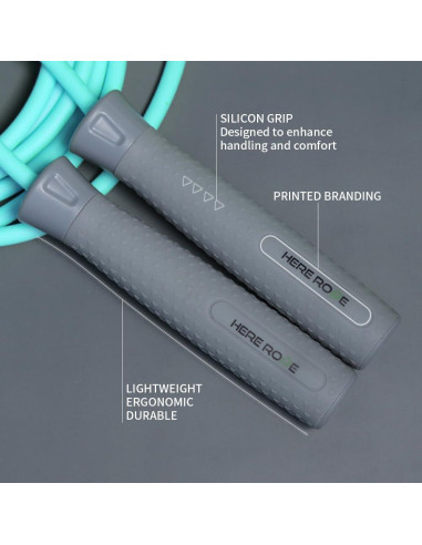 Cuerda de Salto Ajustable Hererope para Fitness 3.1m PVC