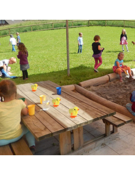 16 Pollos Saltarines de Resorte NEW TEKO para Fiestas y Pascua