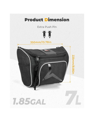 Bolsa de Almacenamiento KEMIMOTO 7 Litros para UTV
