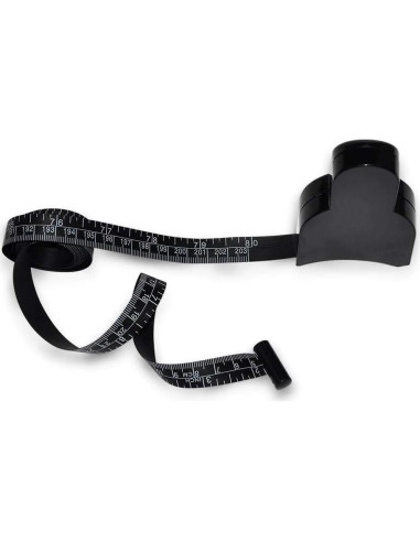 Cinta Métrica Retráctil WIN TAPE 205cm Negro - Medición Cuerpo