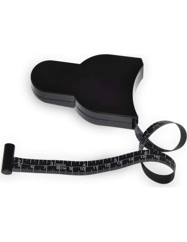 Cinta Métrica Retráctil WIN TAPE 205cm Negro - Medición Cuerpo