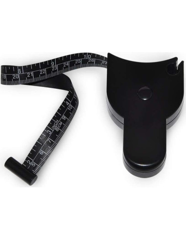 Cinta Métrica Retráctil WIN TAPE 205cm Negro - Medición Cuerpo
