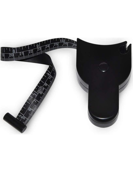 Cinta Métrica Retráctil WIN TAPE 205cm Negro - Medición Cuerpo