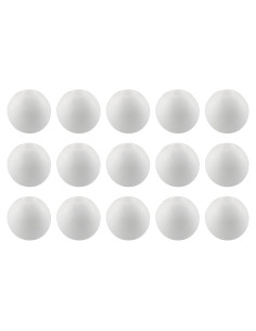 15 Bolas de Fin de Cuerda Bungee JCBIZ 27mm Plástico Blanco