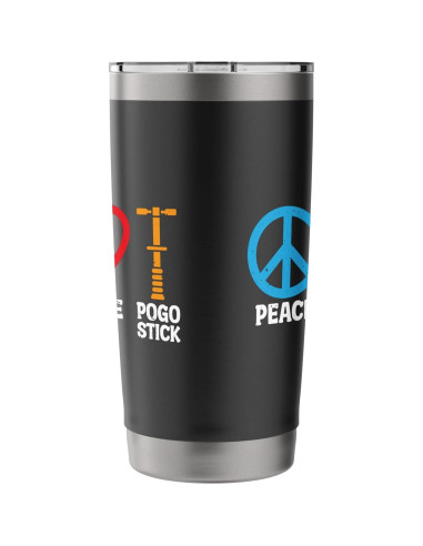 Taza Aislada de Acero Inoxidable 20 oz Pogo Stick - Negro