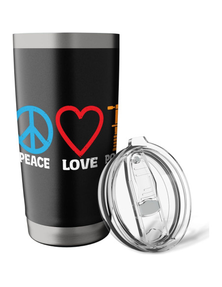 Taza Aislada de Acero Inoxidable 20 oz Pogo Stick - Negro