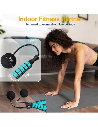 Cuerda de Salto 2 en 1 Coniflor - Sin Enredos y Ajustable