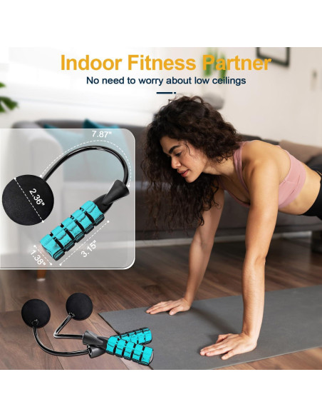 Cuerda de Salto 2 en 1 Coniflor - Sin Enredos y Ajustable