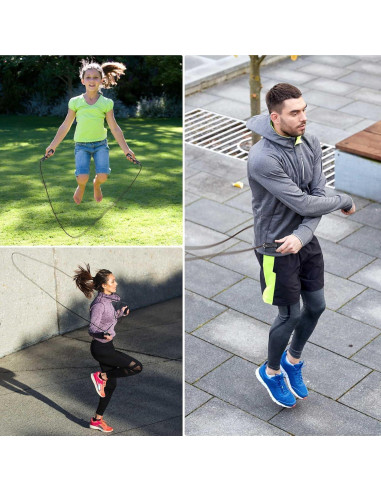 Cuerda de Salto 2 en 1 Coniflor - Sin Enredos y Ajustable