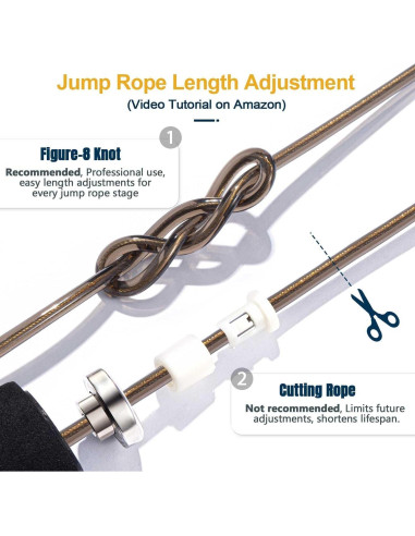 Cuerda de Salto 2 en 1 Coniflor - Sin Enredos y Ajustable