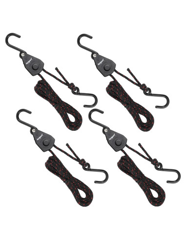 Correa de Amarre Ayaport 1.83m 4 Unidades Nylon Negro